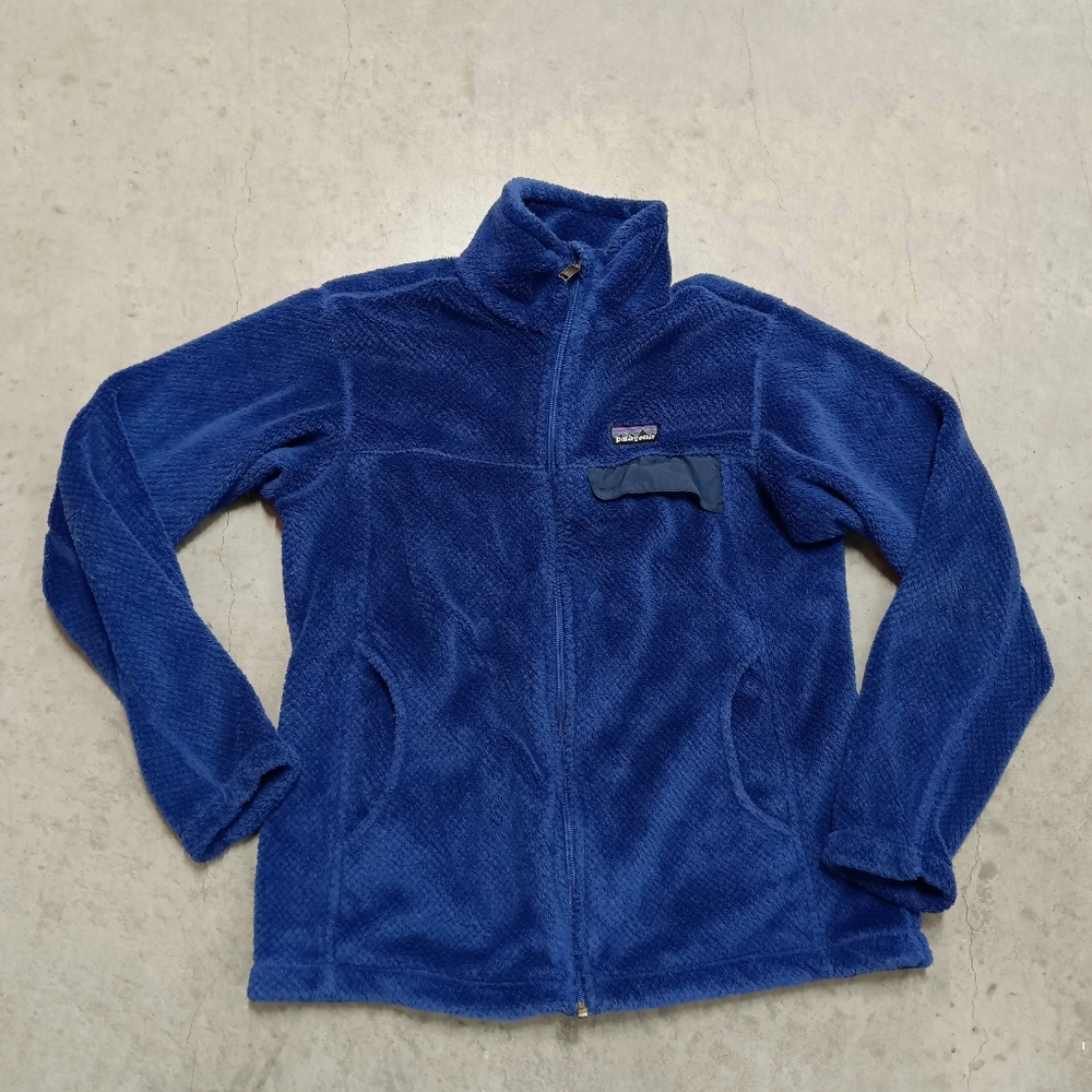 Patagonia Women's Full Zip Re-Tool Jacket Textured Polyester Fleece Size Medium - Picture 2 of 13